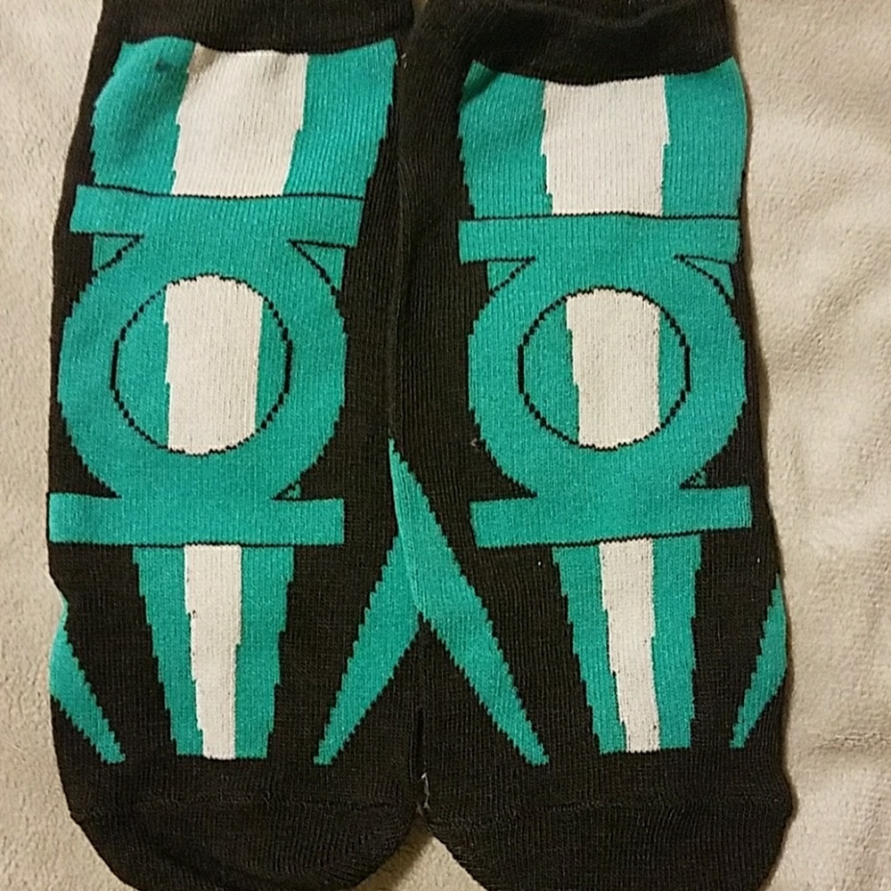 Green lantern ankle socks